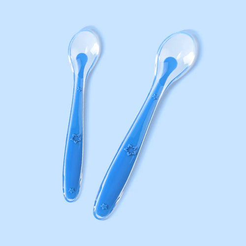 2 pcs Silicone Baby Spoon