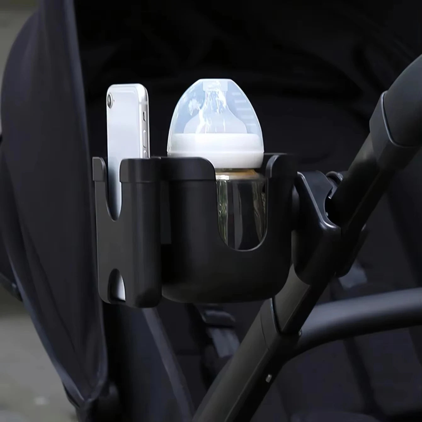 Bottle holder for baby stroller